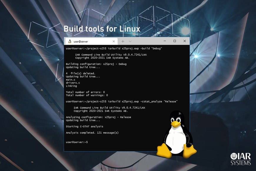 IAR Systems erweitert Produktportfolio zur Optimierung Linux-basierter automatisierter Workflows